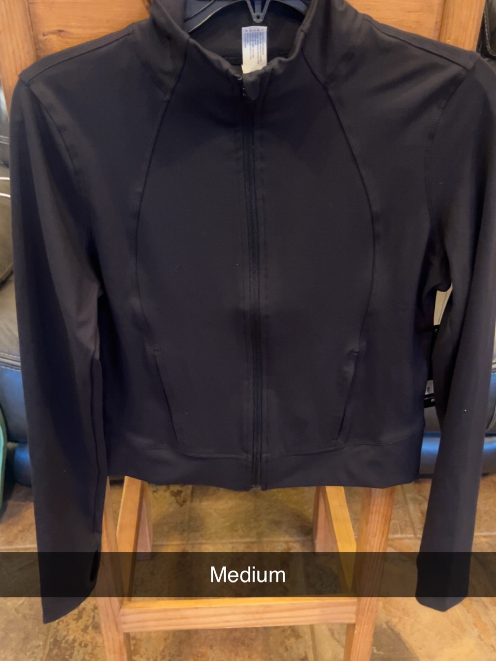 Women’s Black Zip-Up Jacket